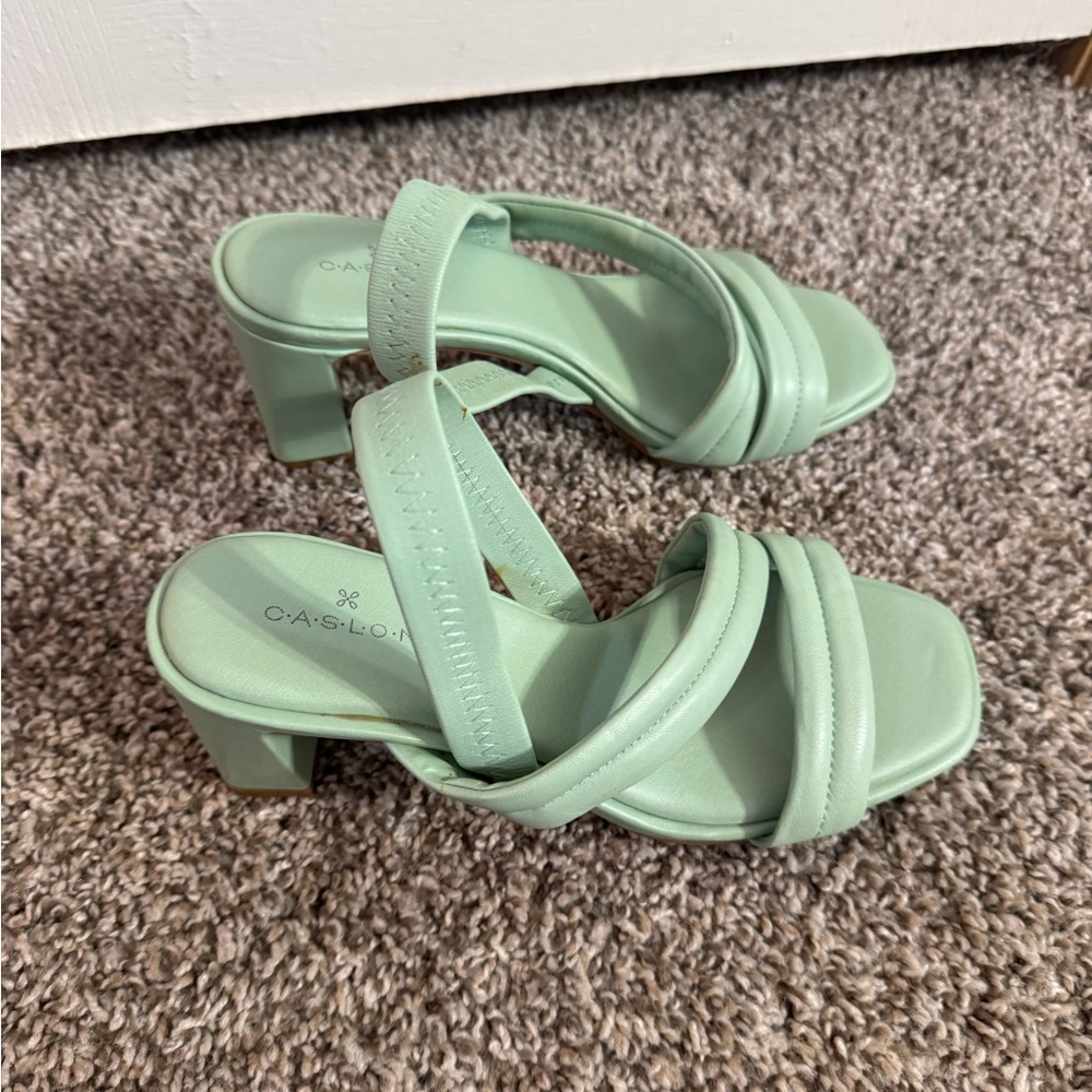 Caslon‎ Women's Mint Green Slingback Sandals Size 6